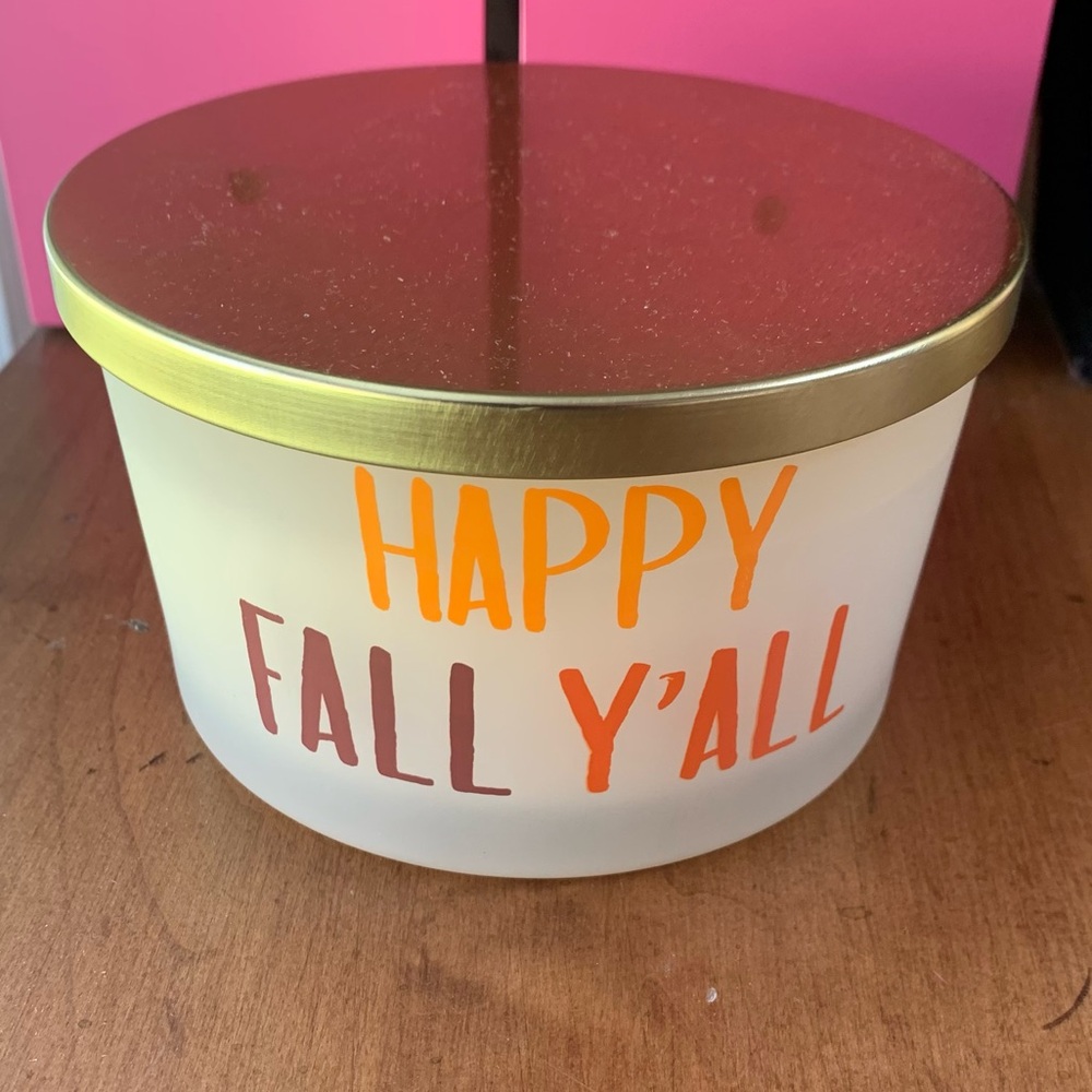 Happy Fall Y’all Vanilla Sugar Cookie Scented Four Wick Candle 14 Oz CVS Brand